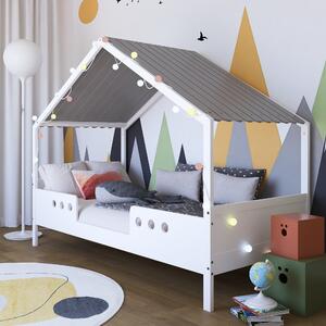 Babywoods Dětská postel domeček Bela se stříškou 200 x 90 cm Provedení postele: Bez šuplíku