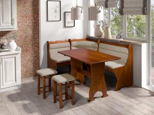 Kuchyňský kout + stůl se židlemi Porfiry, Potah: Artemis 2, Barva dřeva: hnědé Mirjan24 5902928321692
