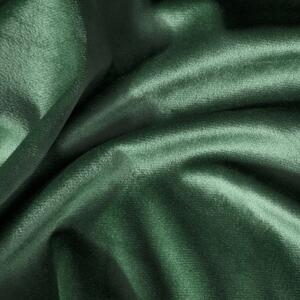 Zelený sametový závěs na kroužcích ROSA 140x250 cm
