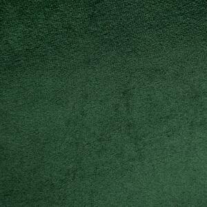 Zelený sametový závěs na kroužcích ROSA 140x250 cm