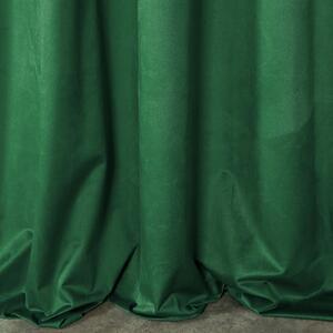 Zelený sametový závěs ROSA 140x270 cm