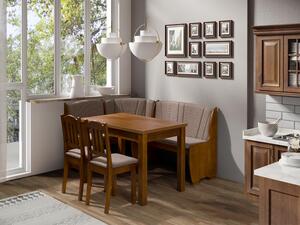 Kuchyňský kout + stůl se židlemi Platon, Potah: Olimp 3, Barva dřeva: olše Mirjan24 5902928395846