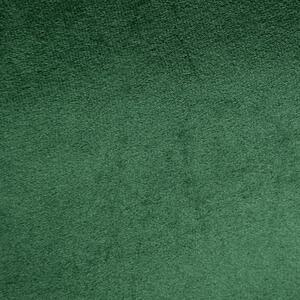 Zelený sametový závěs na pásce PIERRE 140x300 cm