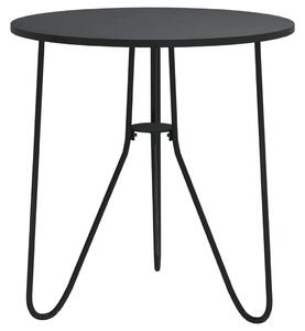 Čajový stolek černý 48 cm MDF a železo