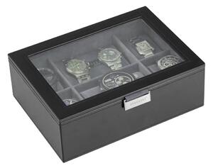Stackers, kazeta na hodinky Black 8 Piece Watch Box | černá
