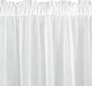 Eurofirany Bílá záclona na pásce REBECCA 350x250 cm