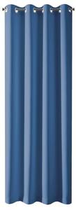Modrý zatemňovací závěs na kroužcích BLACKOUT 135x250 cm