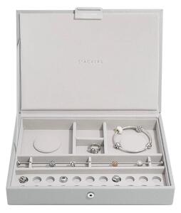 Stackers, Šperkovnice na šarmy Pebble Grey Classic Charm Jewellery Box Lid | šedá 74722