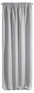 Eurofirany Stříbrný zatemňovací závěs na pásce BLACKOUT 135x270 cm