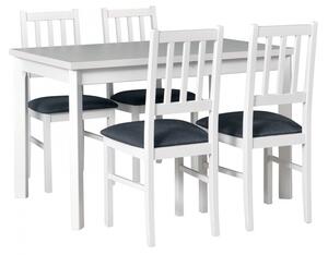 Rozkládací stůl se 4 židlemi - AL23, Barva dřeva: grafit-L, Potah: 2 - Berlin New 03 Mirjan24 5902928071245
