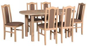 Rozkládací stůl se 6 židlemi - AL57, Barva dřeva: olše, Potah: 25x - Paros 2 Mirjan24 5902928073669