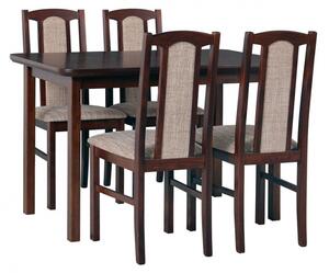 Stůl se židlemi - AL17, Barva dřeva: olše-L, Potah: 9 - Bergamo 64 Mirjan24 5902928117004