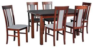 Rozkládací stůl se 6 židlemi - AL70, Barva dřeva: bílá, Barva dřeva: olše Mirjan24 5902928138375