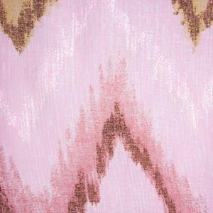 Eurofirany Růžová záclona na kroužcích NATHALIE 140x250 cm