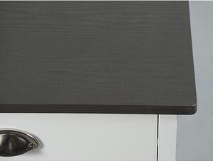 Kuchyňský vozík s odpadkovým košem, 50 x 79 x 37 cm, bílý KESPER 25527