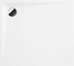 Deante Kerria Plus, obdélníková akrylátová vanička 90x80x3 cm, hloubka 1,5cm, technologie Solid, bílá, KTS_049B