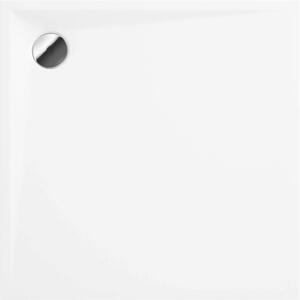 Deante Kerria Plus, čtvercová akrylátová vanička 90x90x3 cm, hloubka 1,5cm, technologie Solid, bílá, KTS_041B