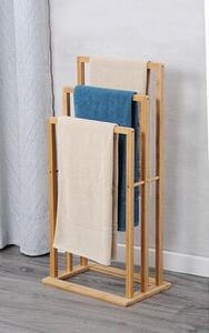 Třípatrový držák na ručníky 40 x 82 x 27 cm, bambus KESPER 19432