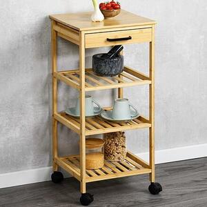 Kuchyňský vozík 33 x 73 x 33 cm, bambus KESPER 25819