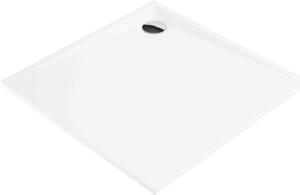 Deante Kerria Plus, čtvercová akrylátová vanička 80x80x3 cm, hloubka 1,5cm, technologie Solid, bílá, KTS_042B