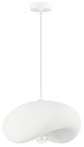 Nova Luce Bílé závěsné světlo Bambel 40 x 32 cm