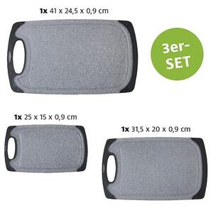 Prkénka na krájení 3 ks, plast KESPER 30790