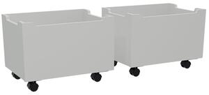 -25 % Dny MOMENTI– Vipack Set dvou bílých dřevěných boxů Forrest 40 x 57 cm