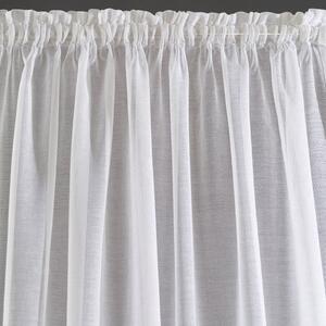 Bílá záclona na pásce DOLLY 140x250 cm