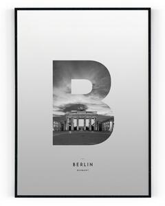 Plakát / Obraz Berlin Pololesklý saténový papír 40 x 50 cm