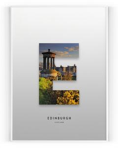 Plakát / Obraz Edinburgh Pololesklý saténový papír 40 x 50 cm