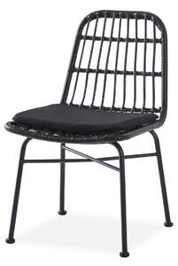 Halmar Zahradní židle, křesílko K401, černá