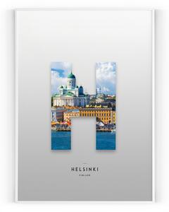 Plakát / Obraz Helsinki Pololesklý saténový papír 210 g/m² 30 x 40 cm