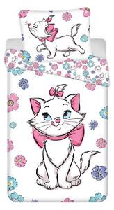 Jerry Fabrics Bavlněné povlečení 140x200 + 70x90 cm - Marie Cat "Floral"