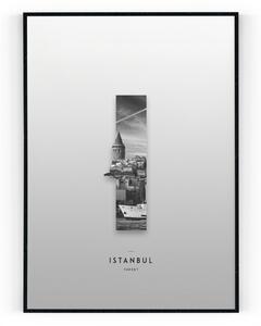 Plakát / Obraz Istanbul Pololesklý saténový papír A4 - 21 x 29,7 cm