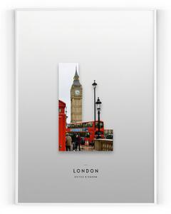 Plakát / Obraz London 40 x 50 cm Pololesklý saténový papír