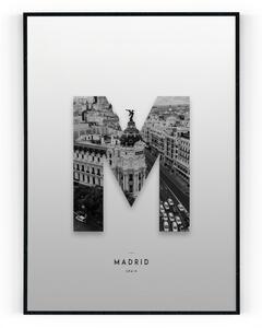 Plakát / Obraz Madrid Pololesklý saténový papír A4 - 21 x 29,7 cm