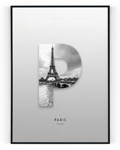 Plakát / Obraz Paris Pololesklý saténový papír A4 - 21 x 29,7 cm