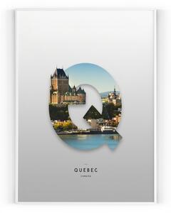 Plakát / Obraz Quebec 40 x 50 cm Pololesklý saténový papír