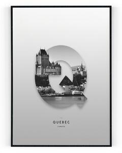 Plakát / Obraz Quebec Pololesklý saténový papír A4 - 21 x 29,7 cm