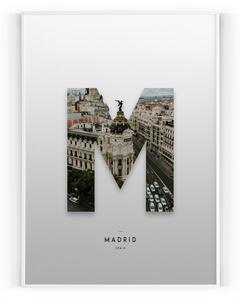 Plakát / Obraz Madrid Pololesklý saténový papír 30 x 40 cm