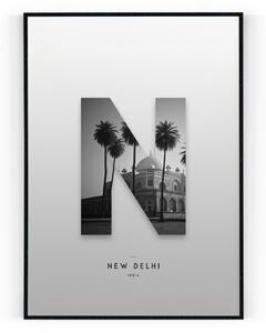 Plakát / Obraz New Delhi Pololesklý saténový papír A4 - 21 x 29,7 cm
