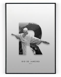 Plakát / Obraz Rio de Janeiro Pololesklý saténový papír A4 - 21 x 29,7 cm