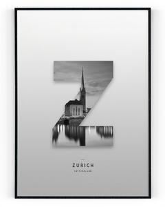 Plakát / Obraz Zurich Pololesklý saténový papír A4 - 21 x 29,7 cm
