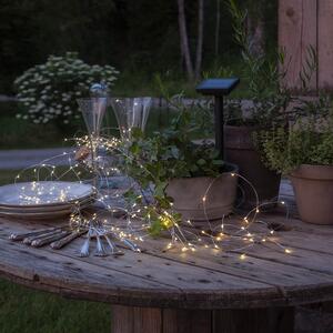 Světelný řetěz na solární napájení Dew Drop 200 LED
