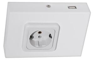 Eglo 94665 - Podlinková zásuvka SCHUKO vč. USB TAXANO