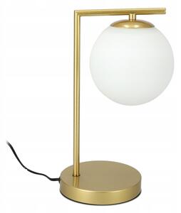 Stolní lampa 1xE27/40W/230V zlatá/bílá
