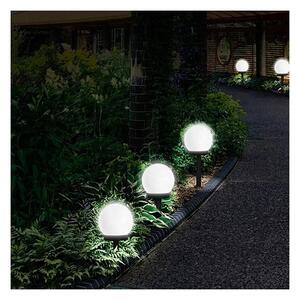 LED Solární lampa LED/1,2V 6500K 200 mAh pr. 10 cm IP44 bílá/černá