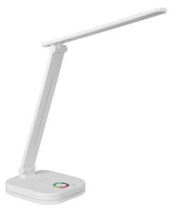 LED RGBW Stmívatelná stolní lampa s bezdrátovým nabíjením LED/7W/5V USB bílá