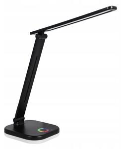 LED RGBW Stmívatelná stolní lampa s bezdrátovým nabíjením LED/7W/5V USB černá