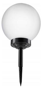 LED Solární lampa LED/1,2V 6500K 200 mAh pr. 25 cm IP44 bílá/černá